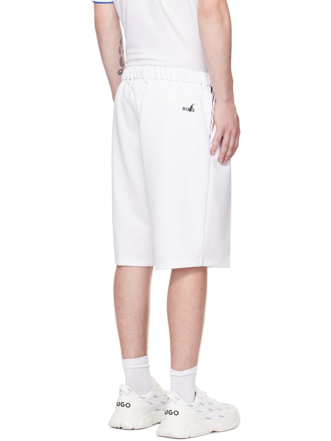 White Stripe Shorts - 3