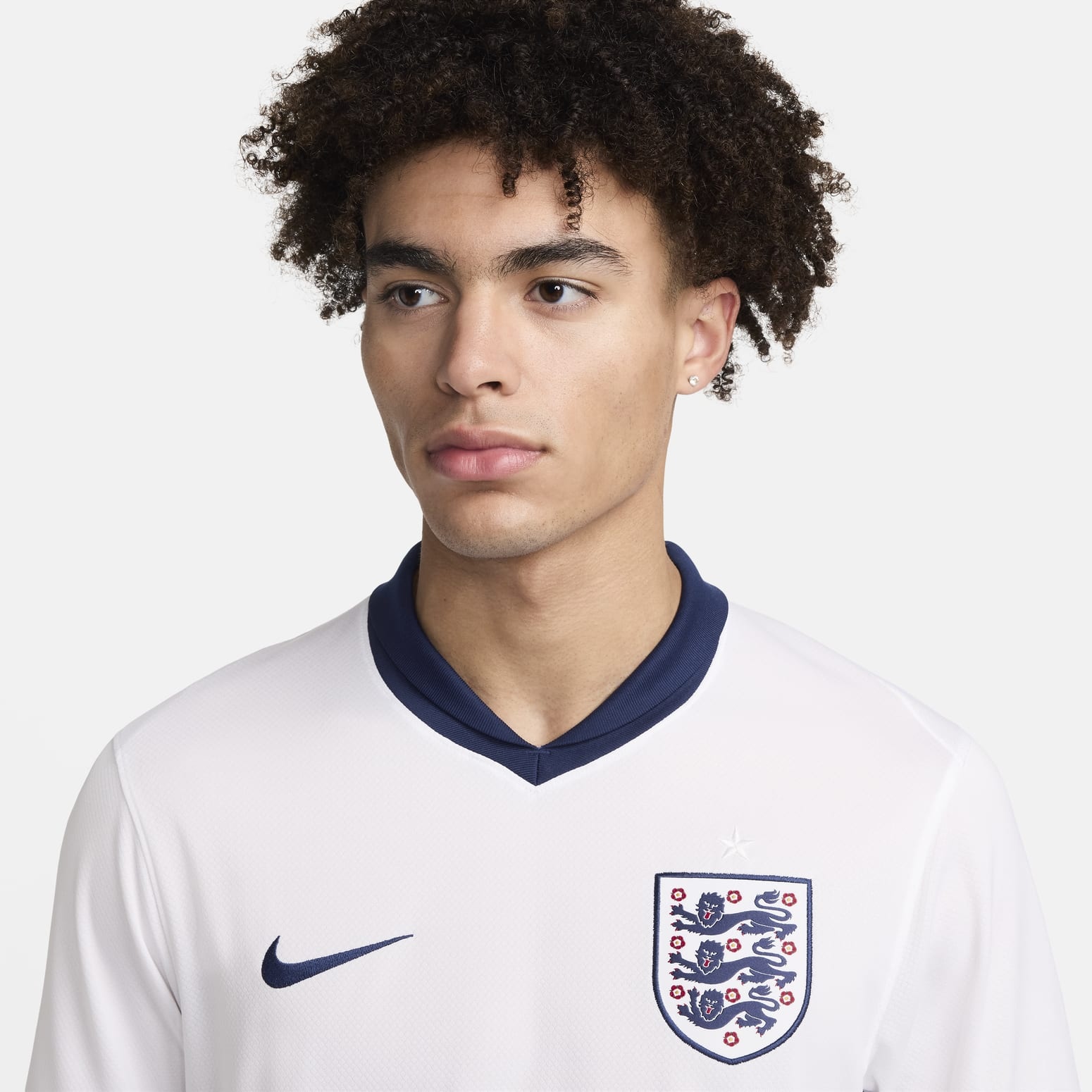 Nike England Men's Team 24/25 Stadium Home Soccer Jersey 'White' FJ4285-100 - 4