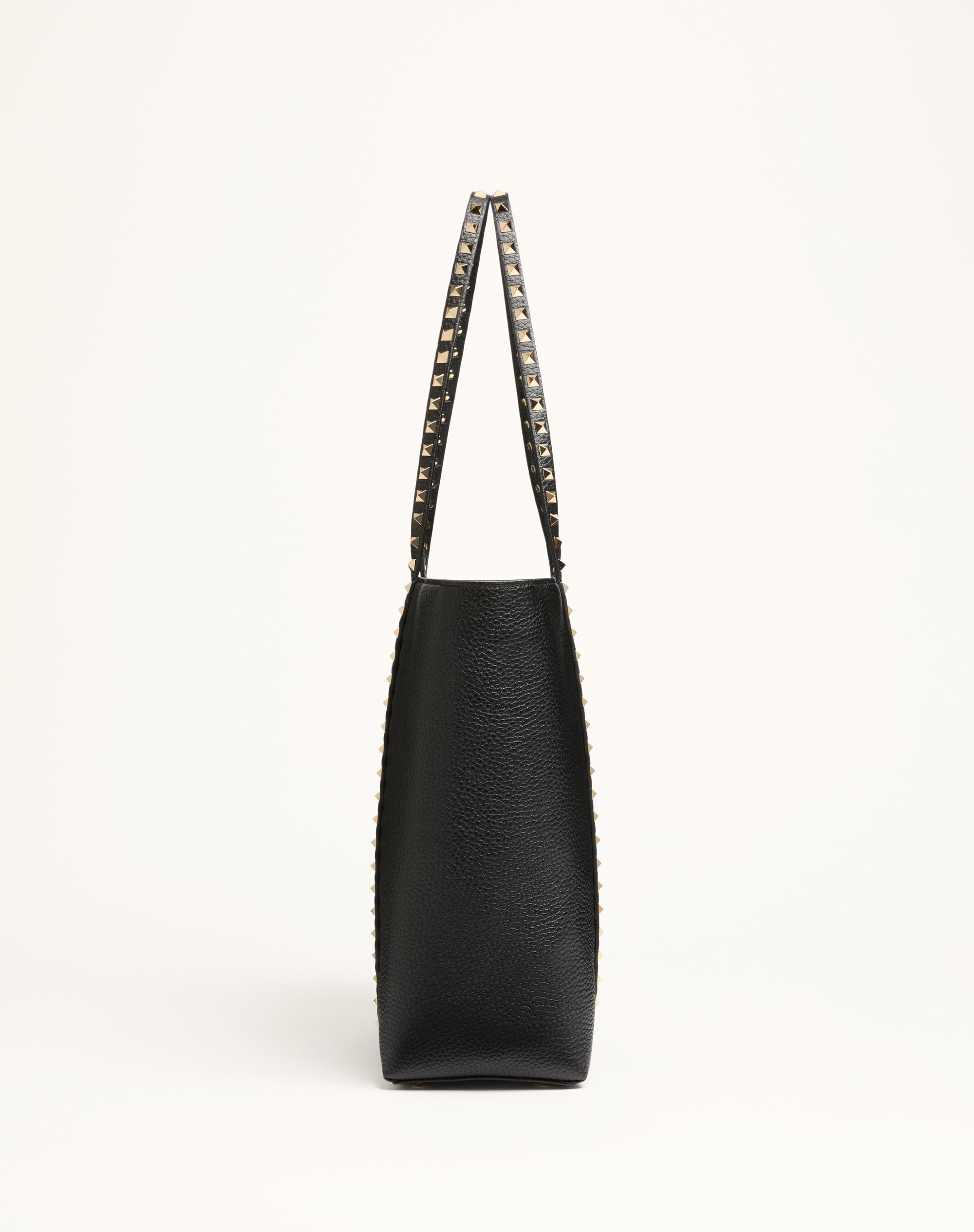 VALENTINO GARAVANI ROCKSTUD SHOPPING BAG IN GRAINY CALFSKIN - 3