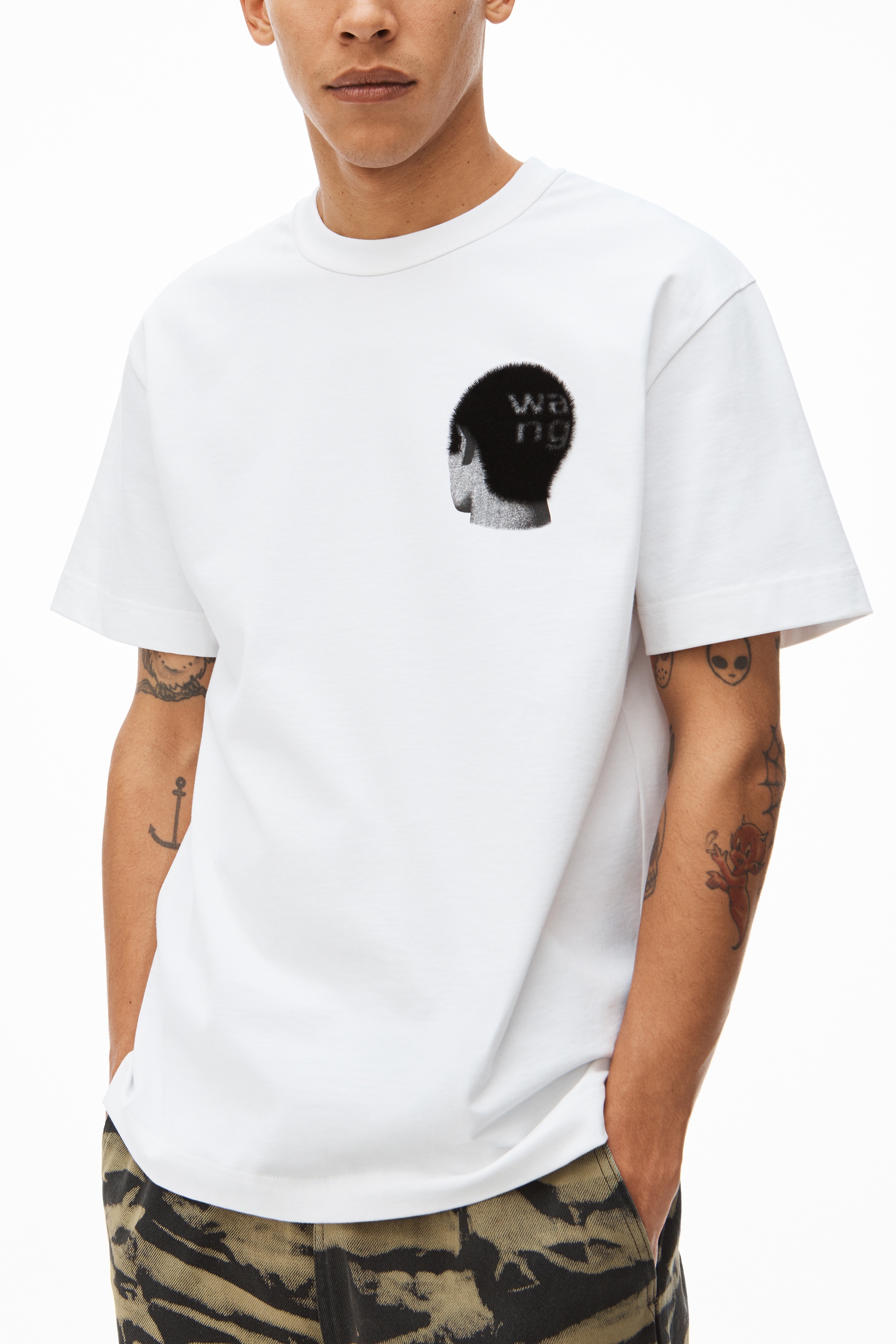 BUZZ CUT GRAPHIC TEE IN COMPACT JERSEY - 3