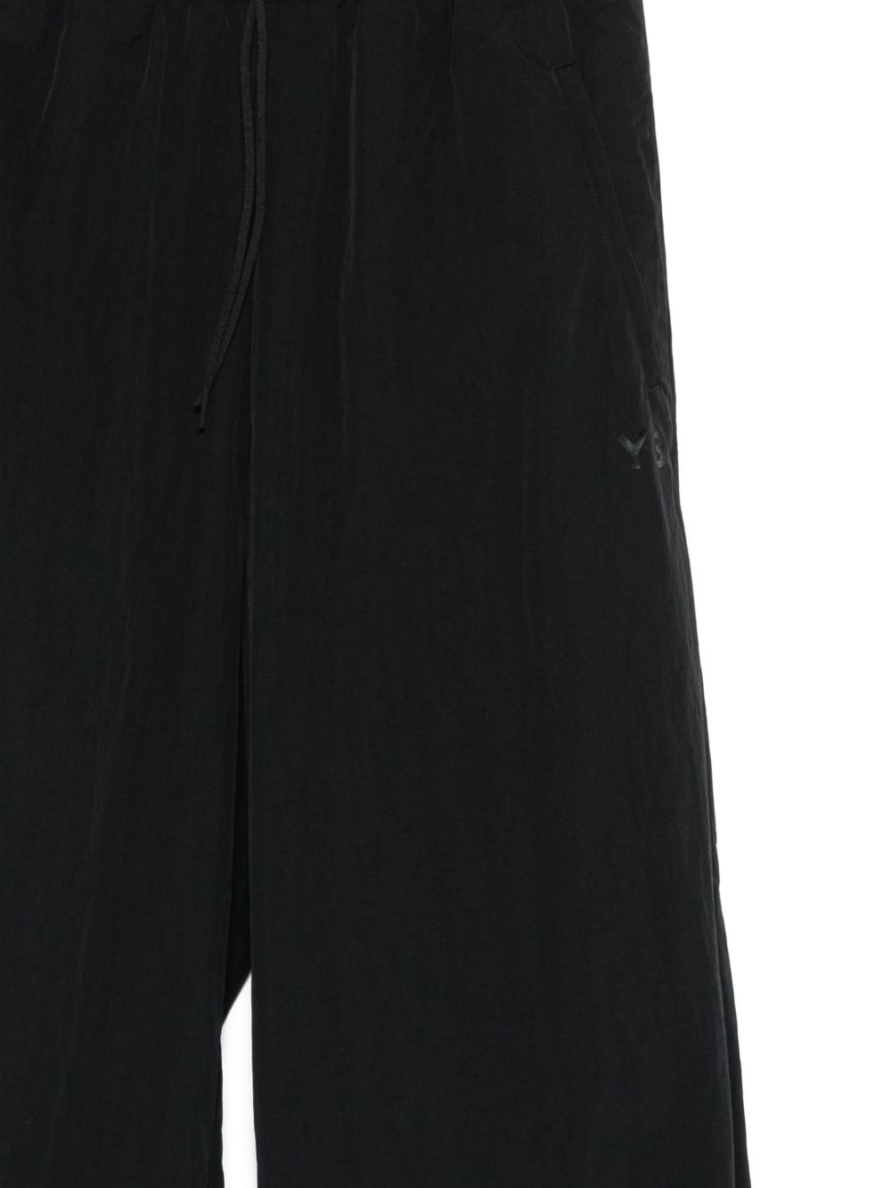 drawstring wide-leg sweatpants - 3