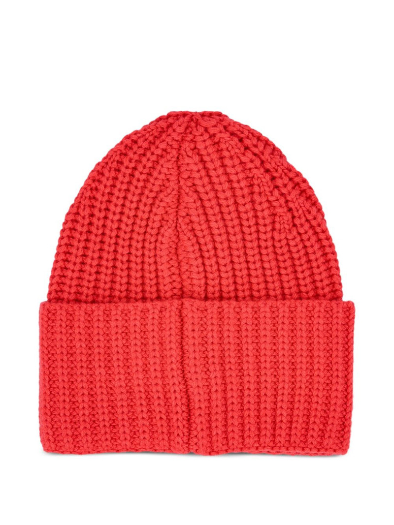 BOGNER ribbed logo-patch hat outlook