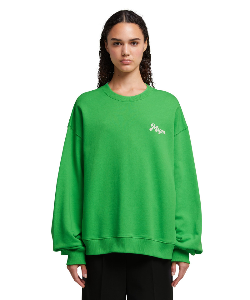 MSGM Sweatshirt with "bar Milano" graphic outlook