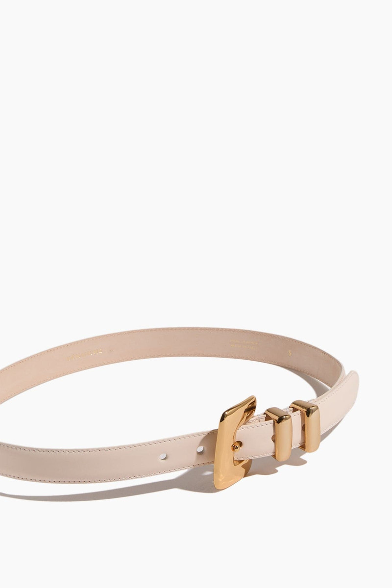Tetra Belt in Ivory/Gold 3