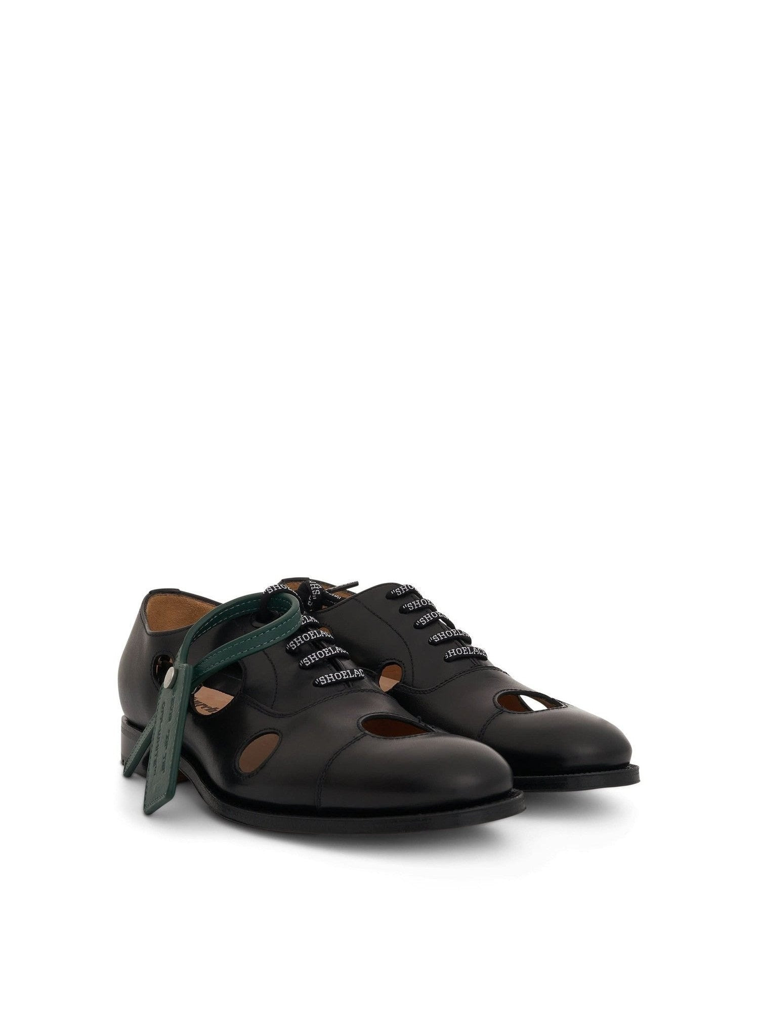 Off-White x Church's Consul Shoe in Black/Green - 2