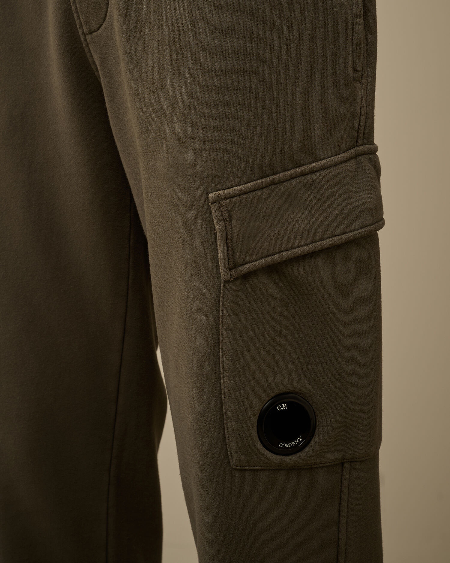 Brushed and Emerized Diagonal Fleece Cargo Lens Sweatpants - 5