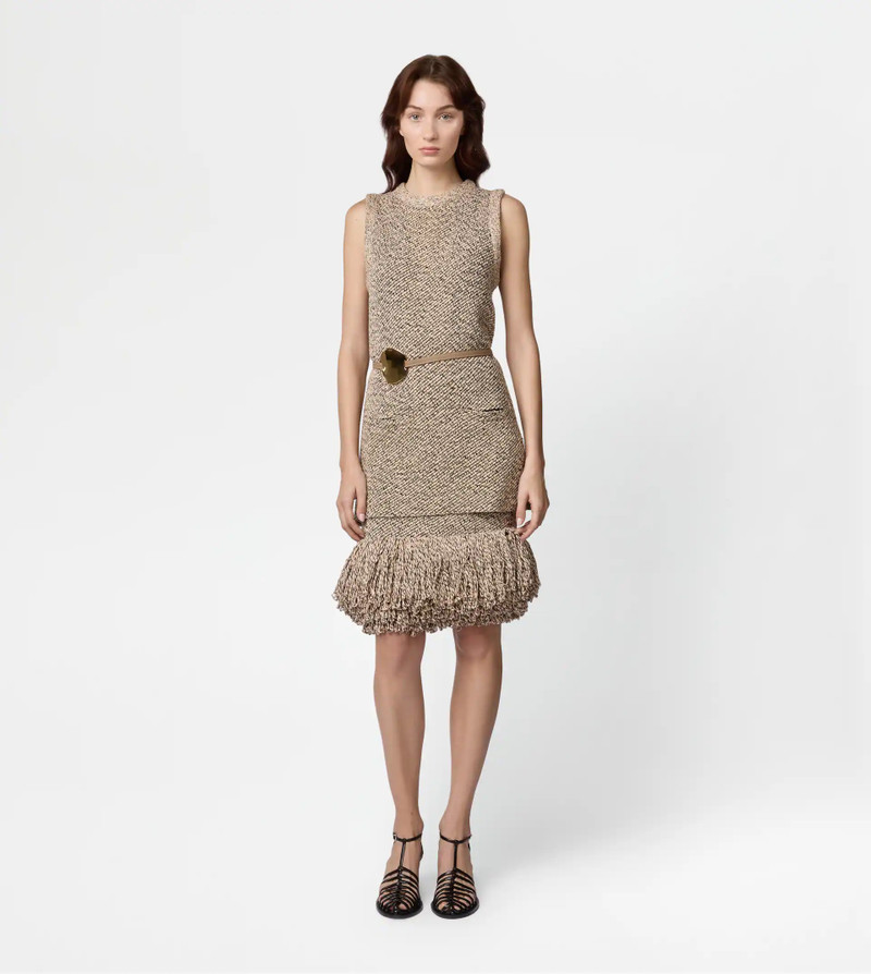 Tod's TOP IN MOULINÉ KNIT - BEIGE, BLACK outlook