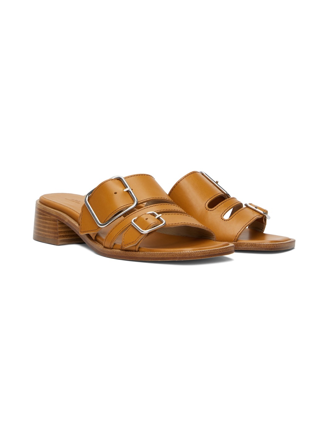 Tan Aly Heeled Sandals - 4