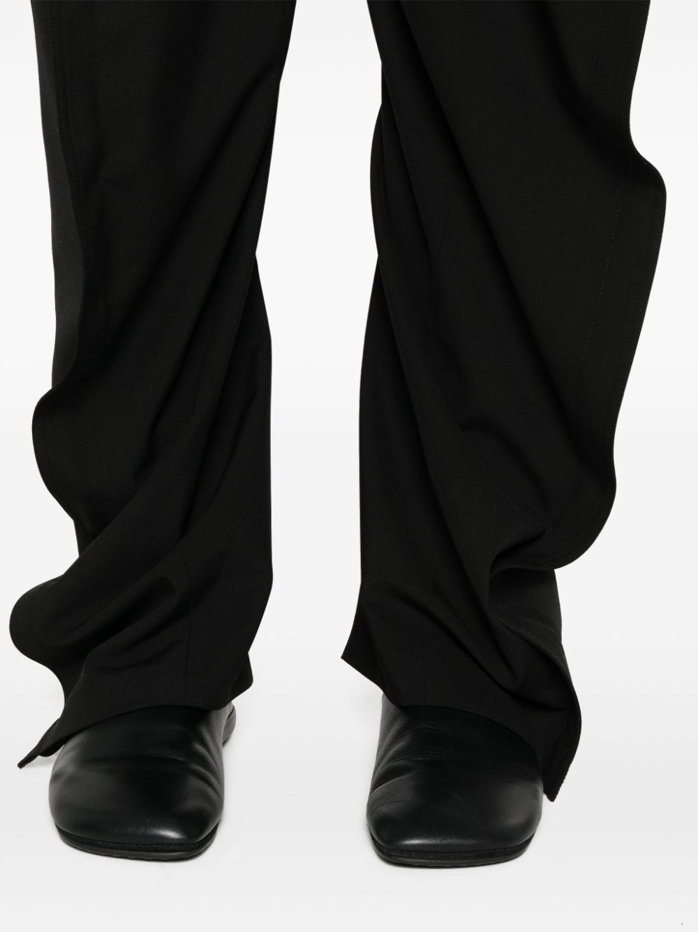 wool tapered trousers - 6