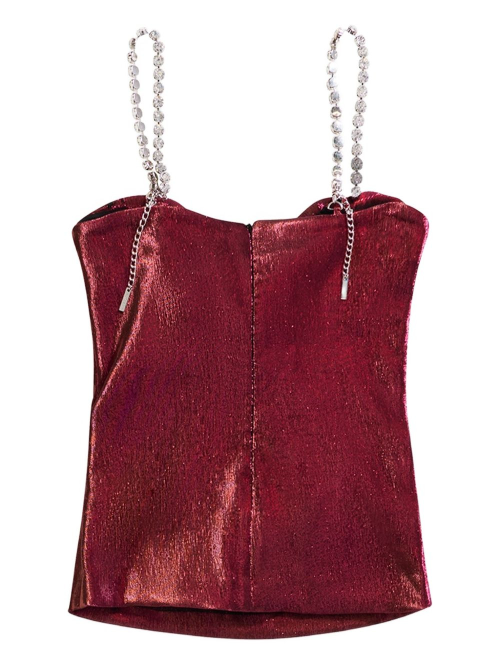 crystal-embellished bow top - 5