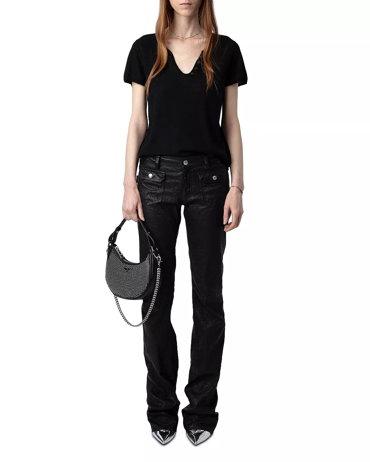 Celsy Cashmere Henley Sweater - 2