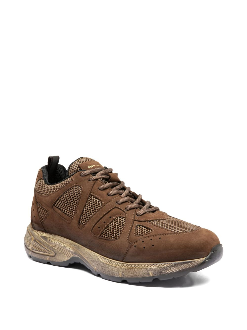 lace-up leather sneakers - 2