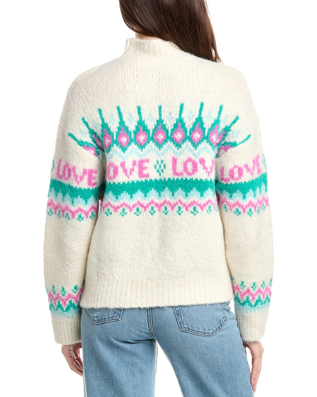 Sandro Alpaca & Wool-Blend Mock Neck Sweater - 2