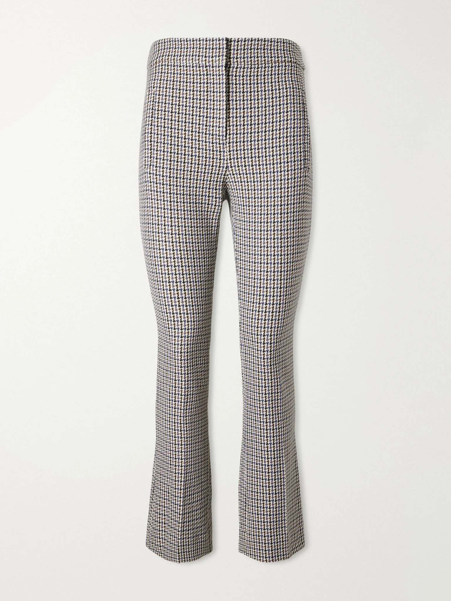 Arte Prince of Wales checked flared pants Navy - 1