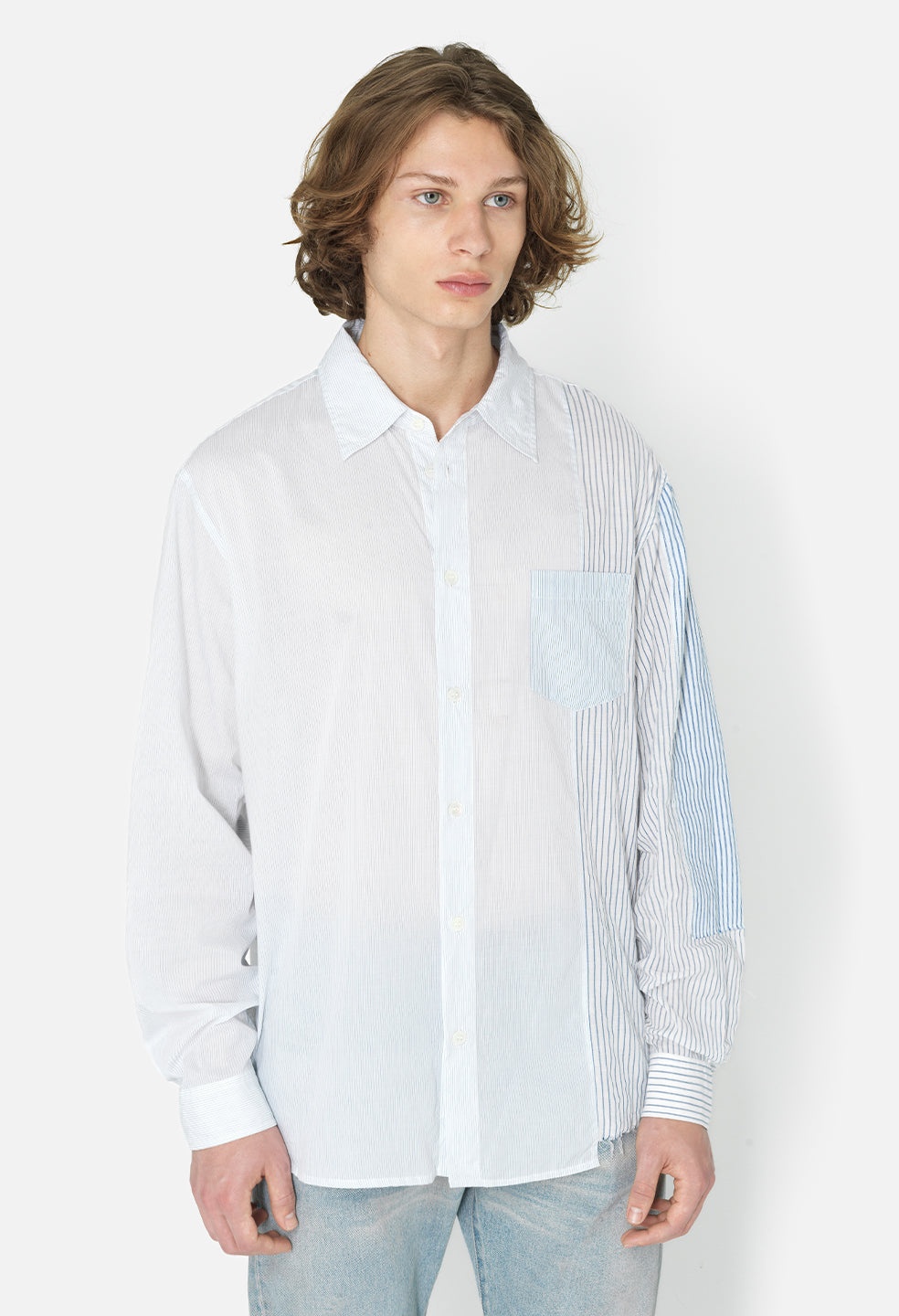 PANELED BUTTON UP - 2