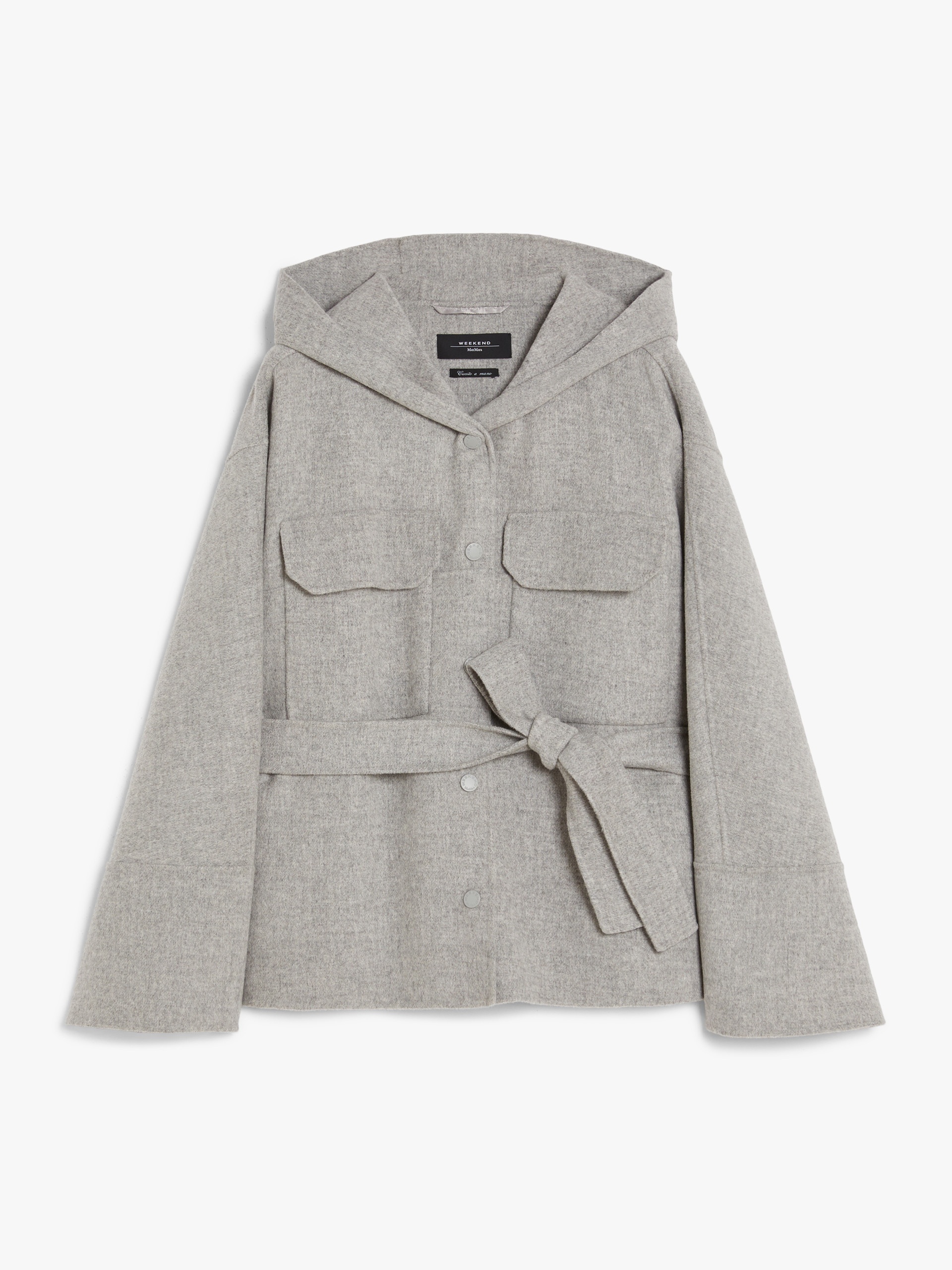 BUSSOLA Short parka in double-sided wool - 1