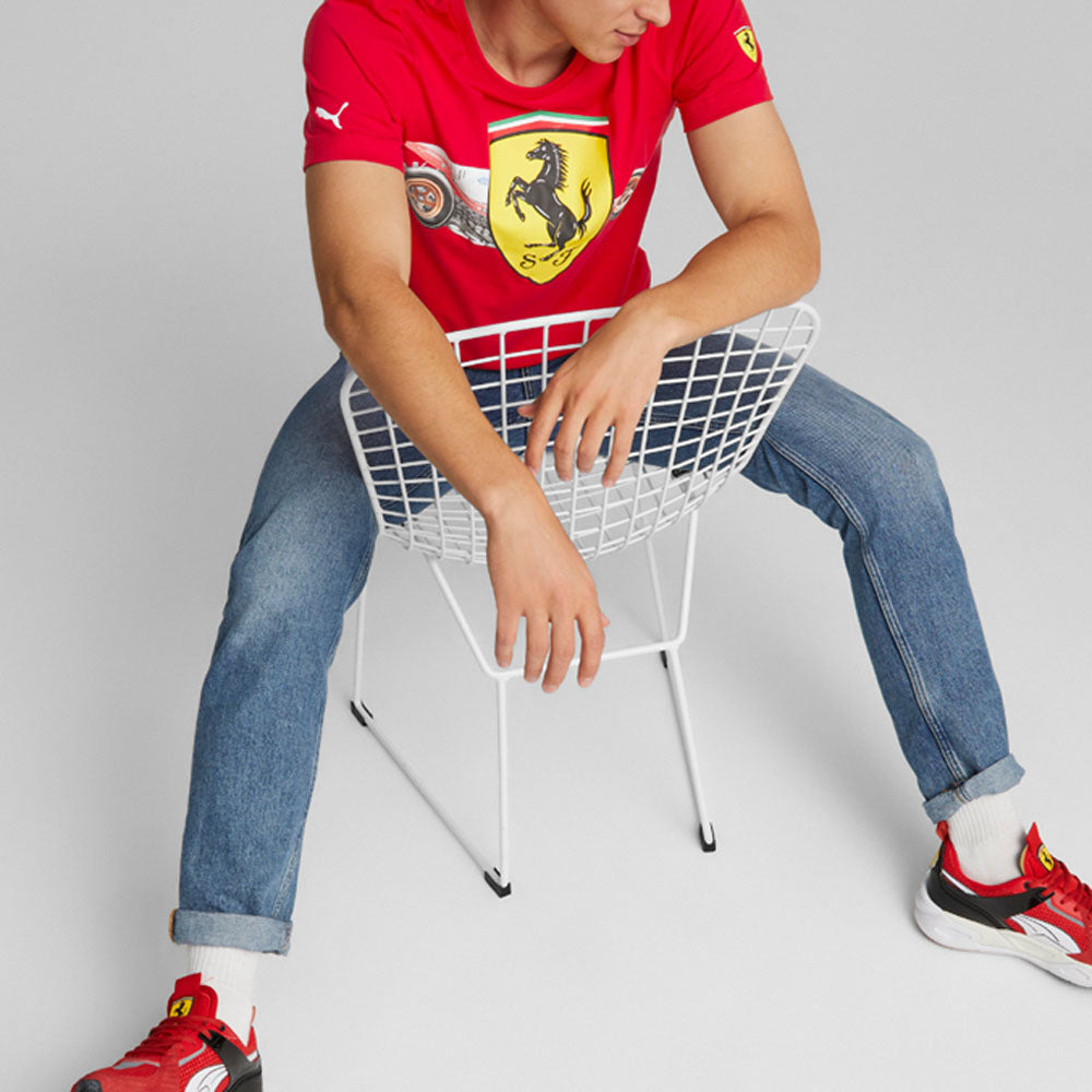 PUMA Scuderia Ferrari Shield Tee 'Red' 535851-02 - 3