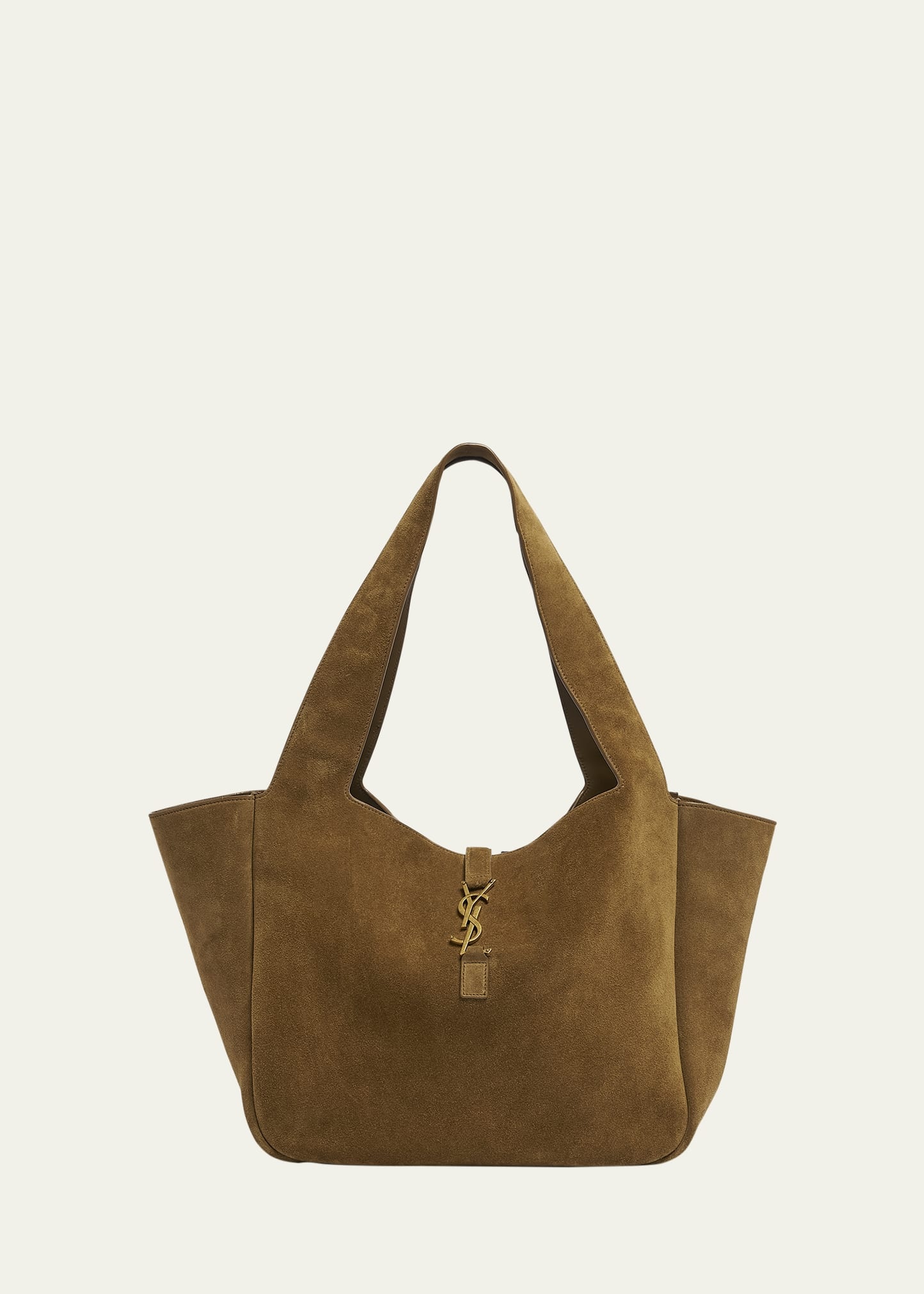 Bea YSL Cabas Tote Bag in Suede - 1