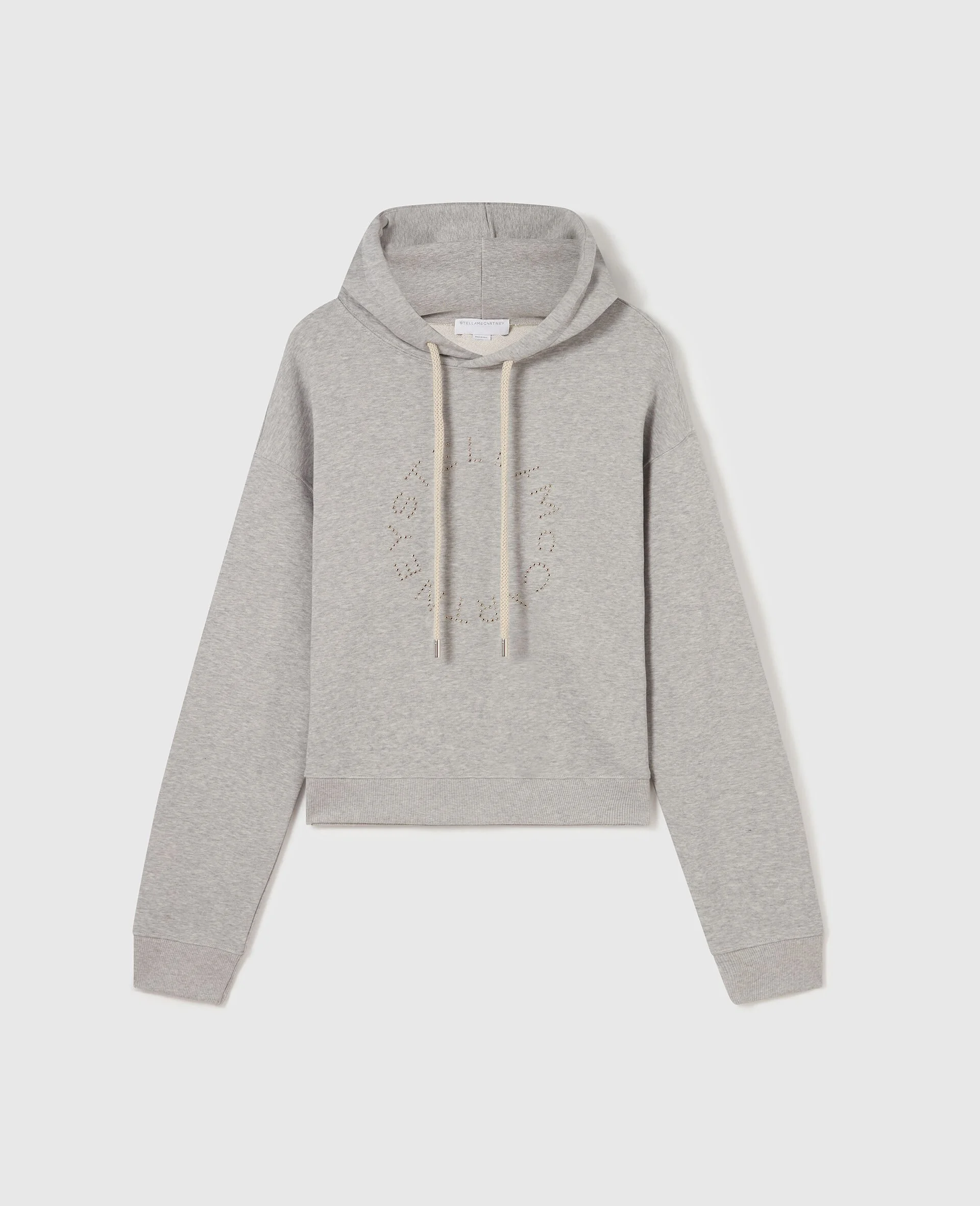 Logo-Embroidered Cropped Hoodie - 1