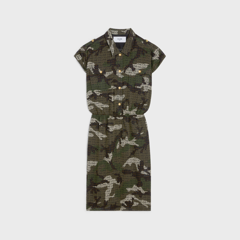 SHIRT DRESS IN SILK GEORGETTE - 1