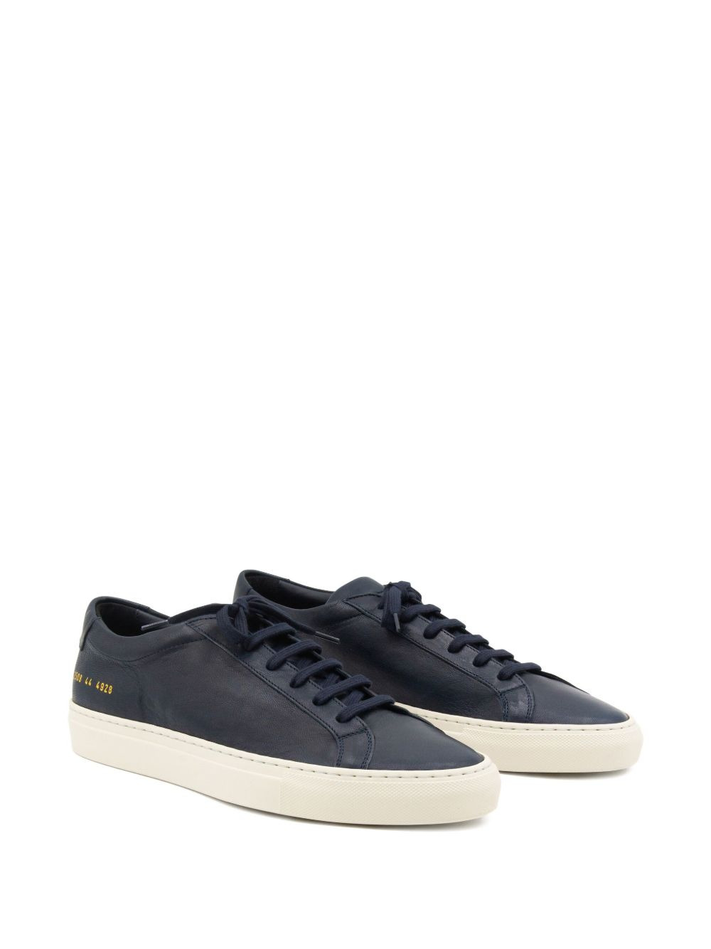 leather lace-up sneakers - 2