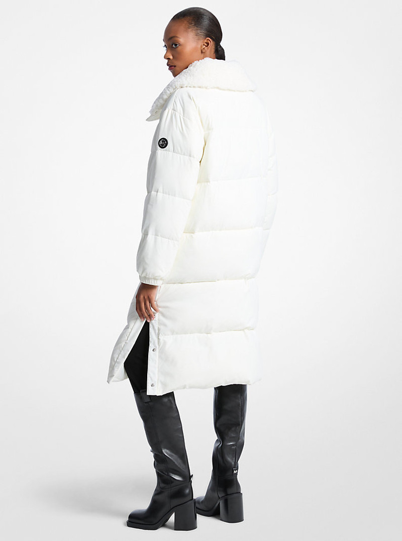 MICHAEL KORS Faux Fur-Trim Quilted Puffer Jacket outlook