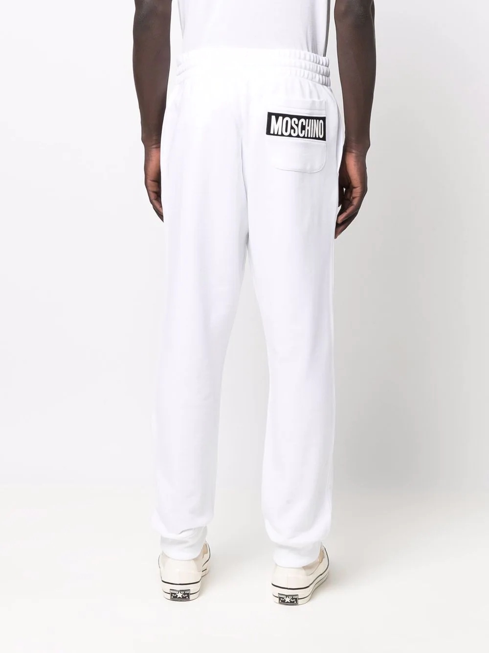 logo print track pants - 4