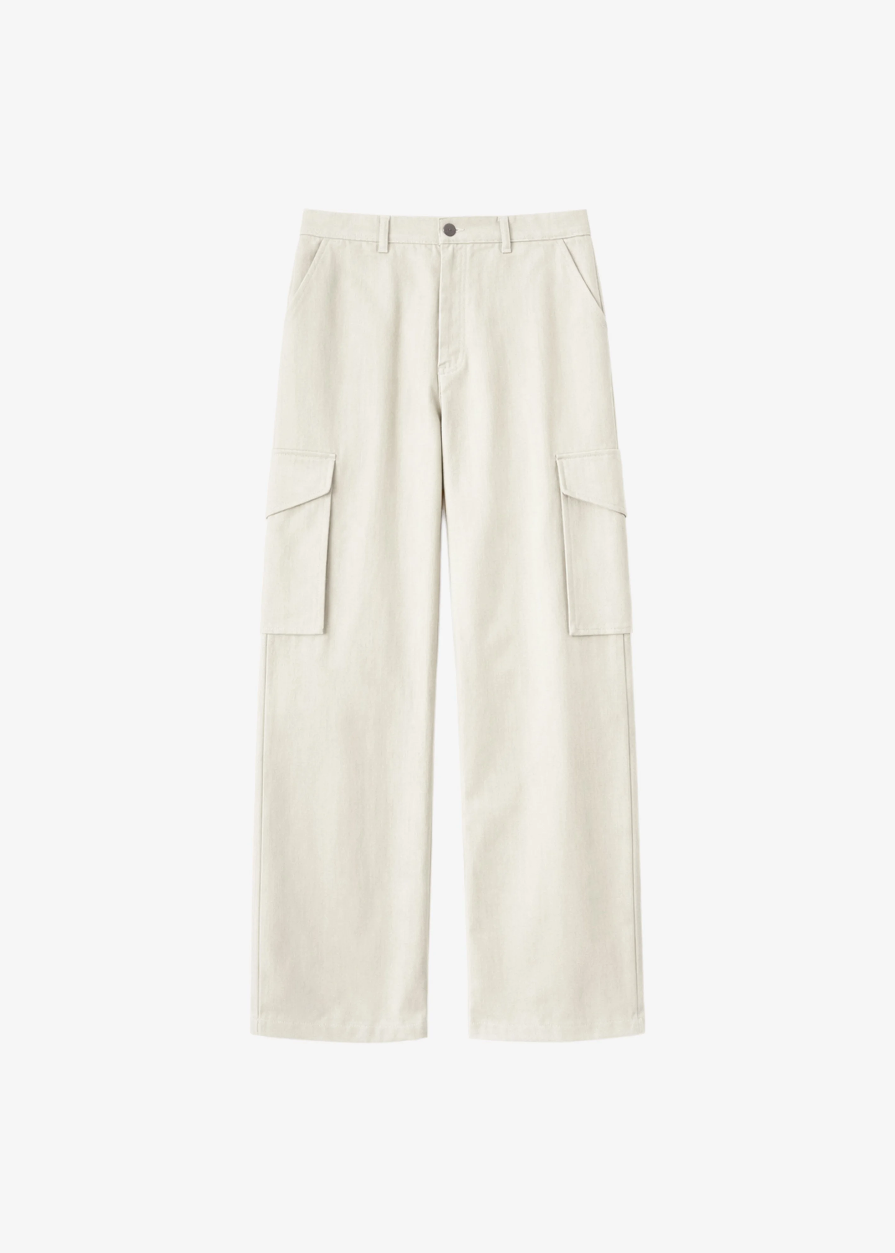 Oslo Cotton Cargo Pants - Beige - 1