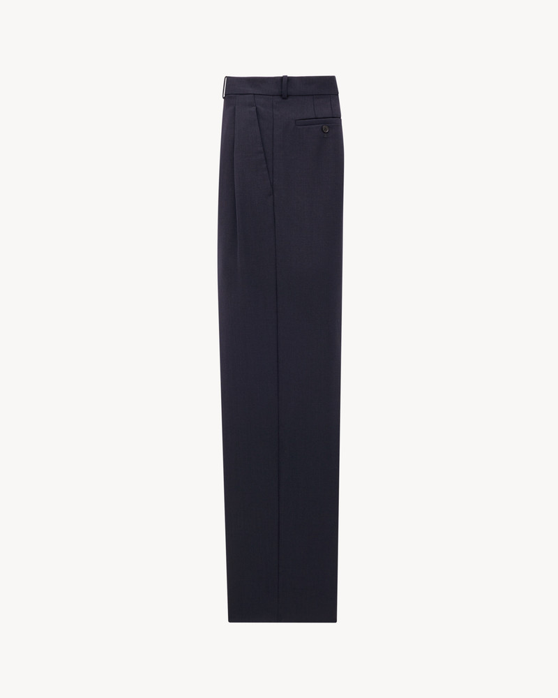 LOW-WAISTED PANTS IN WOOL CHINÉ 3