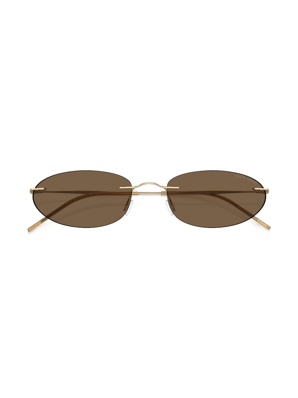rimless oval-frame sunglasses - 5