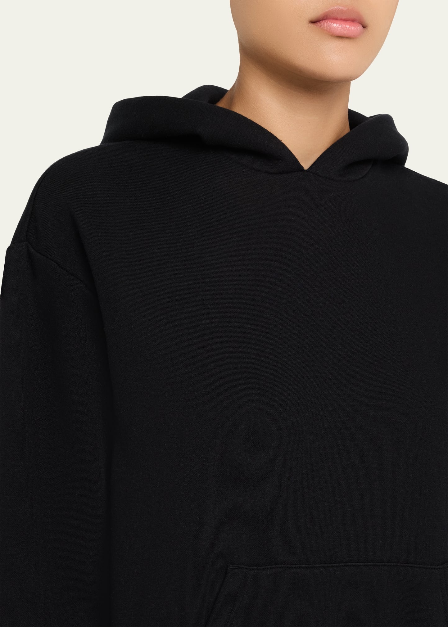 Cotton Fleece Hooded Pullover - 5