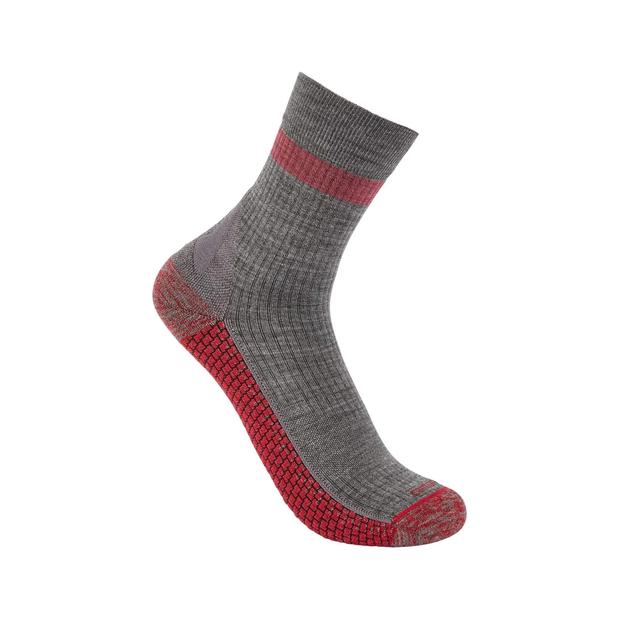 Women's Force Grid Lightweight Synthetic-Merino Wool Blend Short Crew Sock - 1