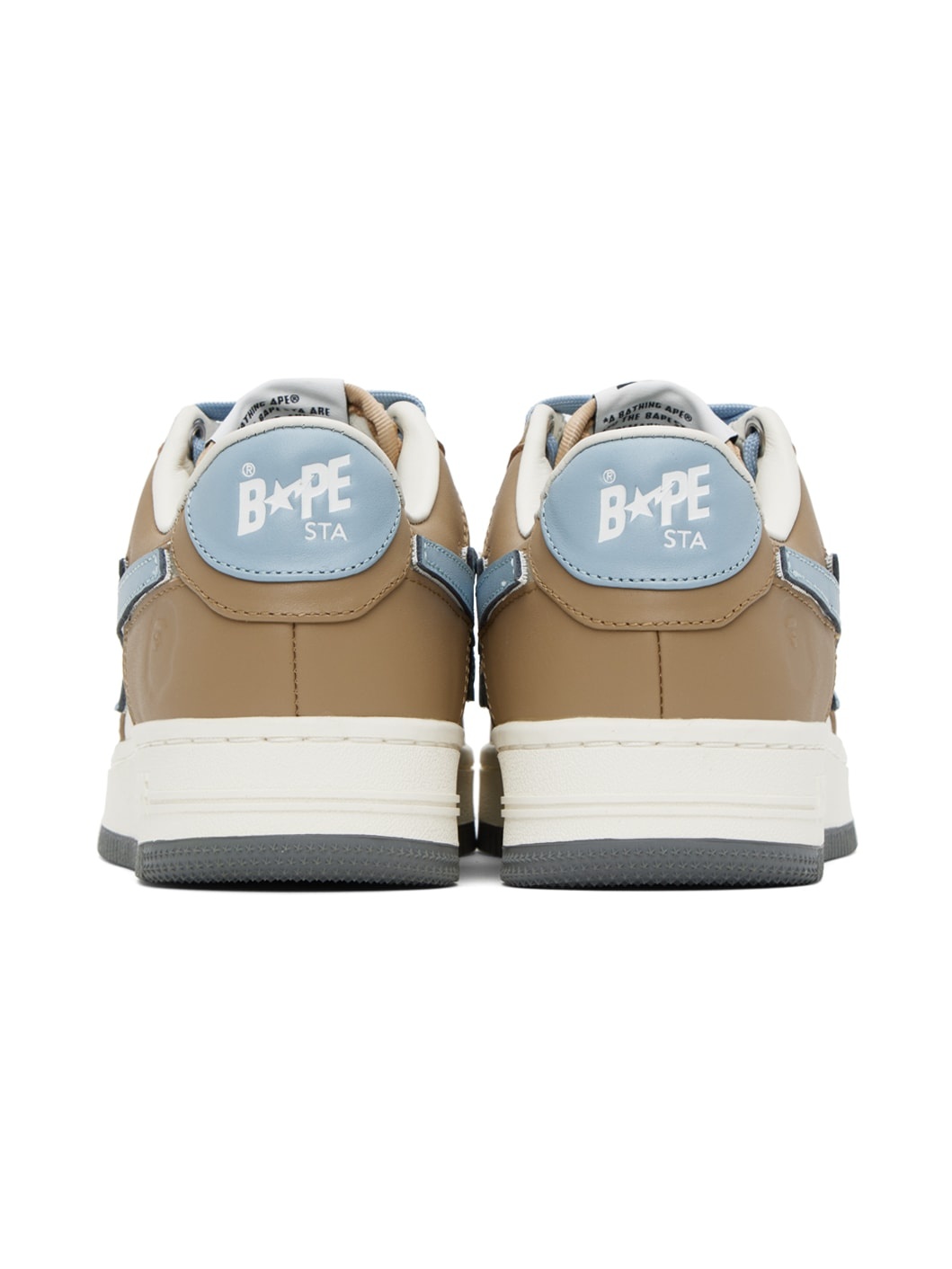 White & Beige Sta #4 Sneakers - 2