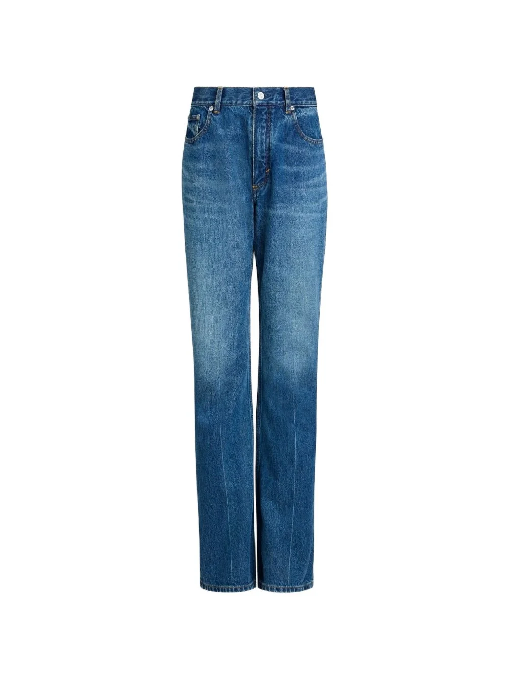zip-up bootcut jeans - 1