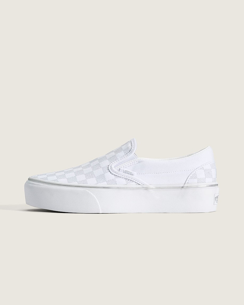 Classic Slip-On Platform Checkerboard Shoe 1