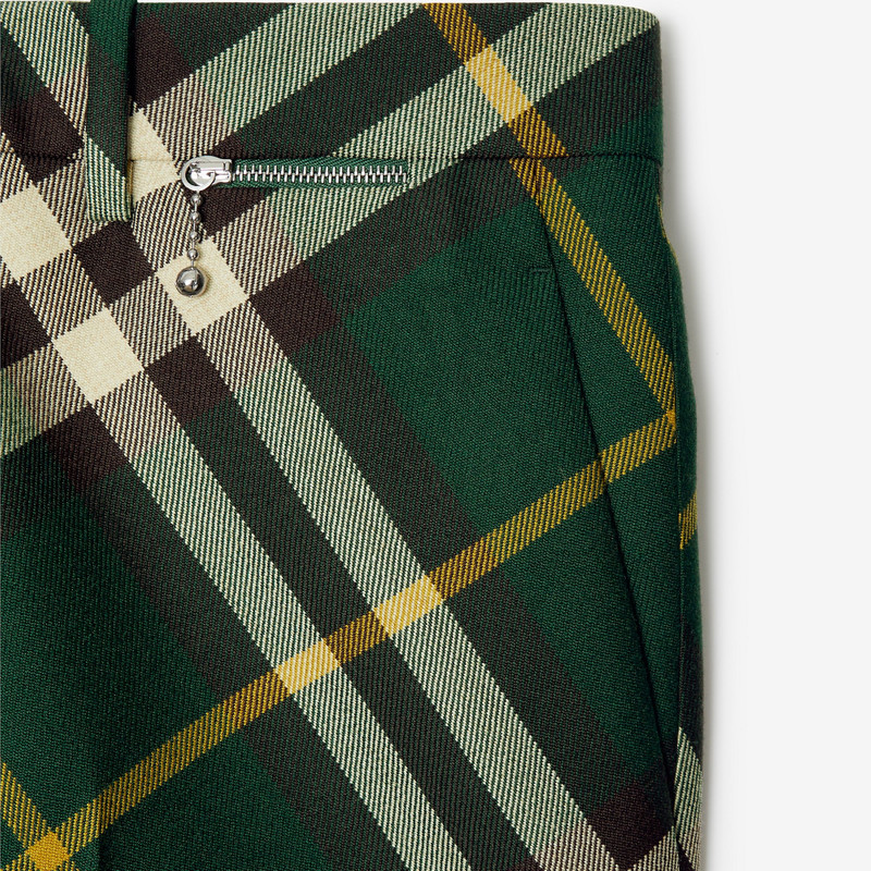 Check Wool Trousers 6