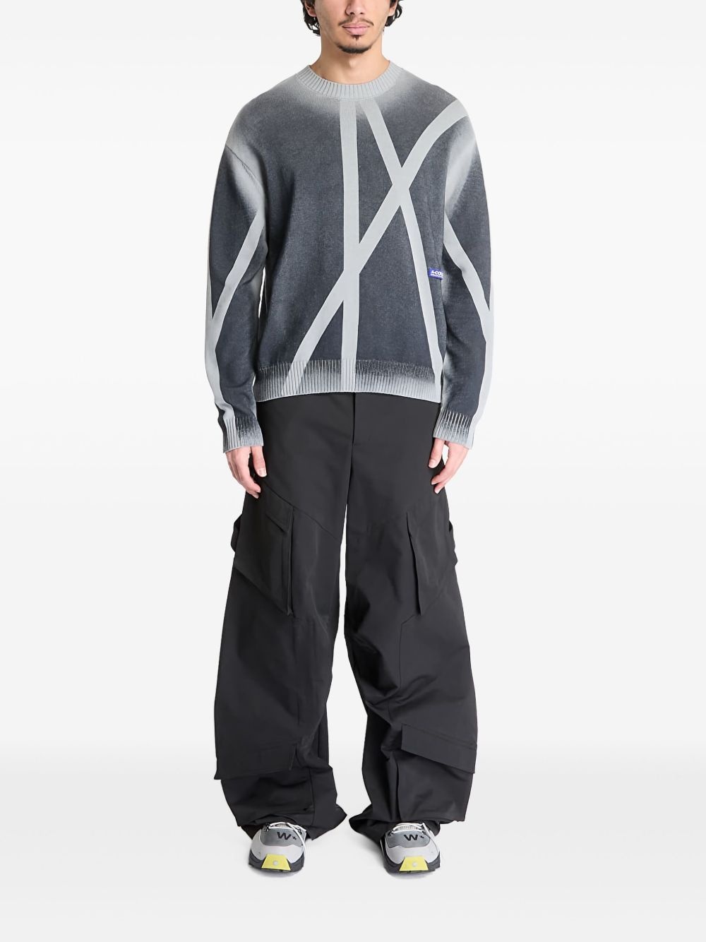Antenna graphic-pattern sweater - 2
