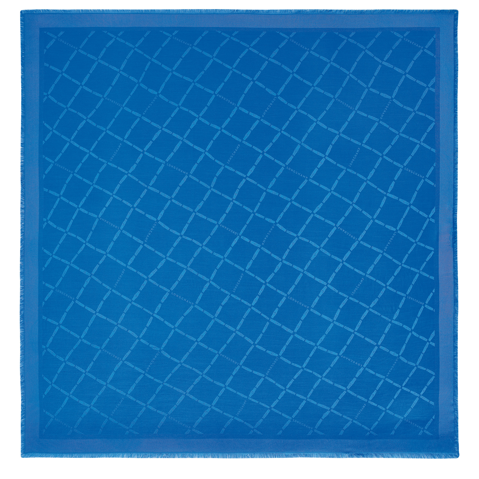 Roseau Shawl Cobalt - Silk Blend - 1