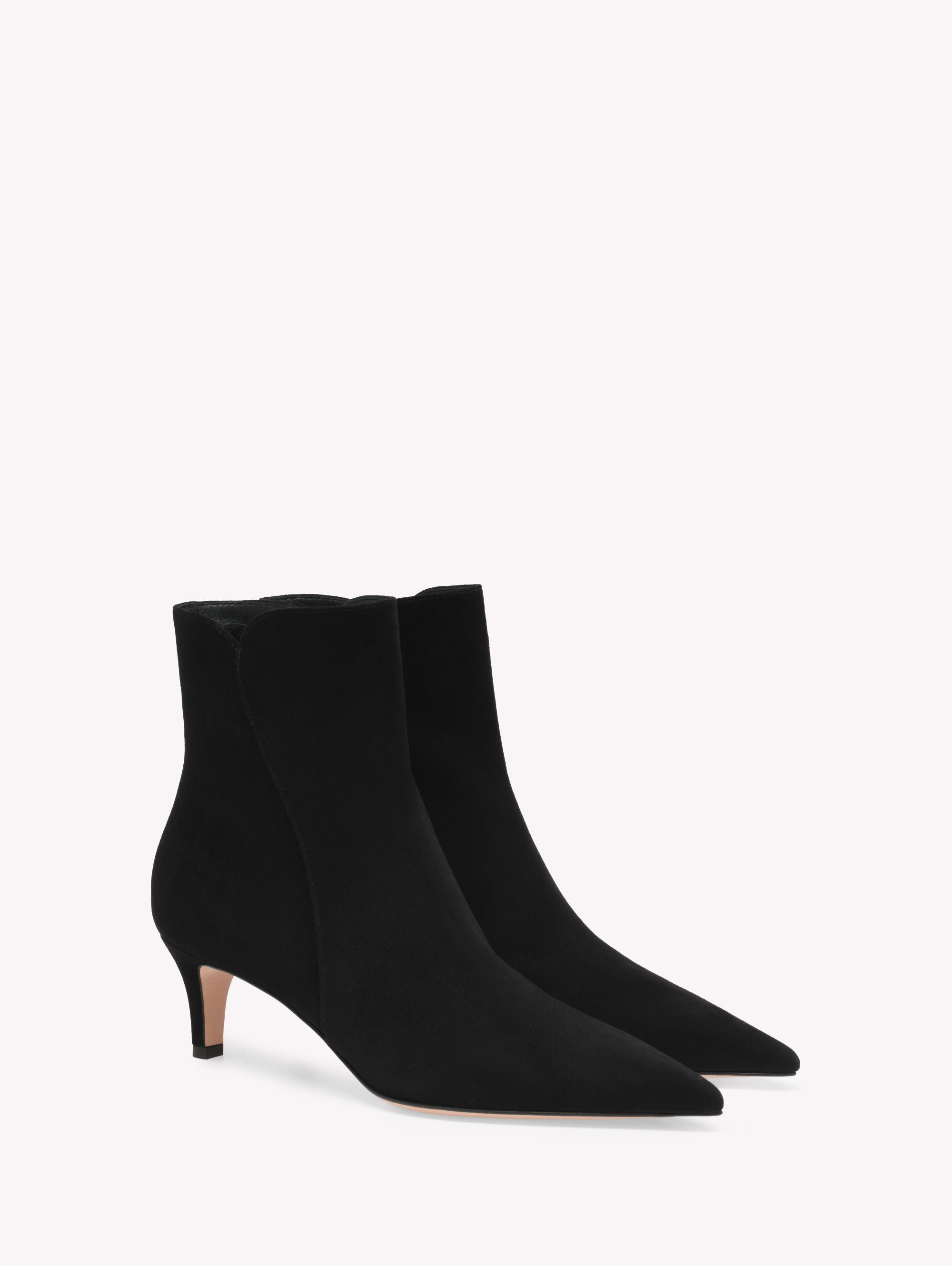 Gianvito Rossi Levy 55 Booties in Black Suede at Nordstrom - 2
