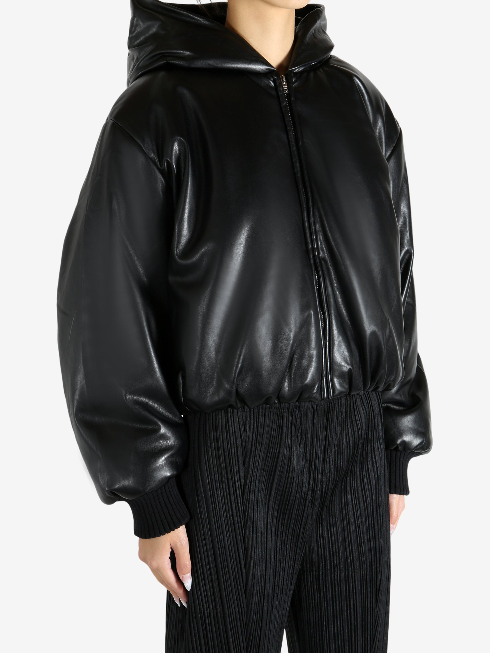 ACNE STUDIOS - Women Leather Bomber Jacket - 2