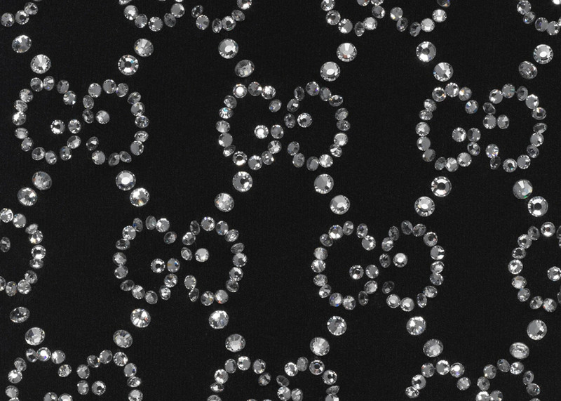 GUCCI Gucci GG Embroidered Crystal Tights Black outlook