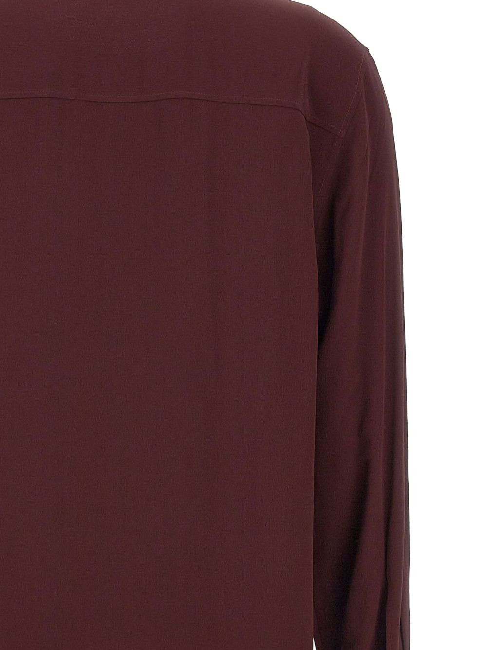 v-neck buttoned-cuff blouse - 4