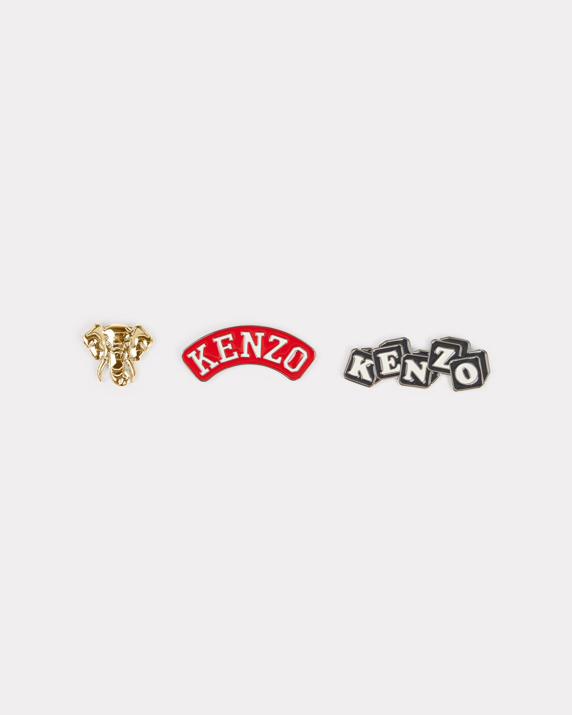 Set of 3 KENZO Stamp badges - 1