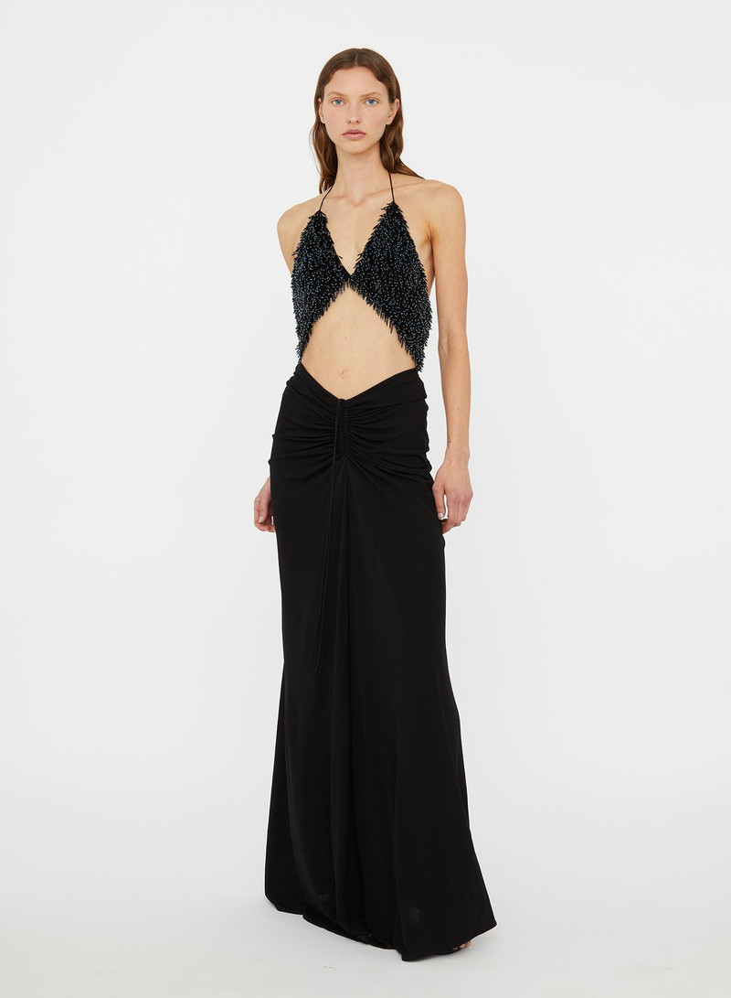Tiered Thorn Beaded Disconnect Dress 4