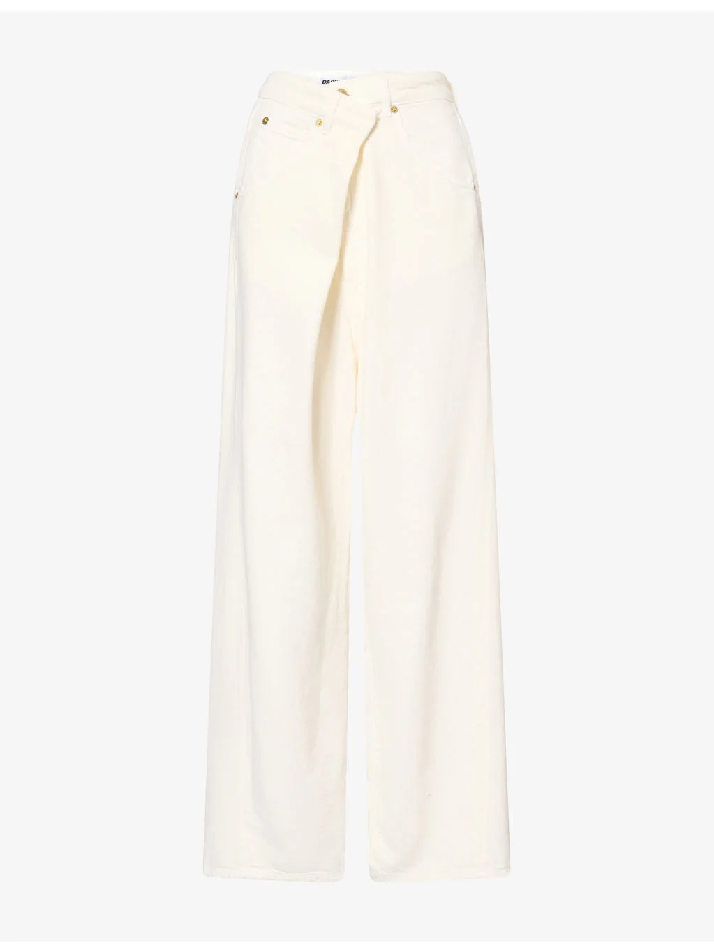 Ines Fold Over Denim Jeans - 1