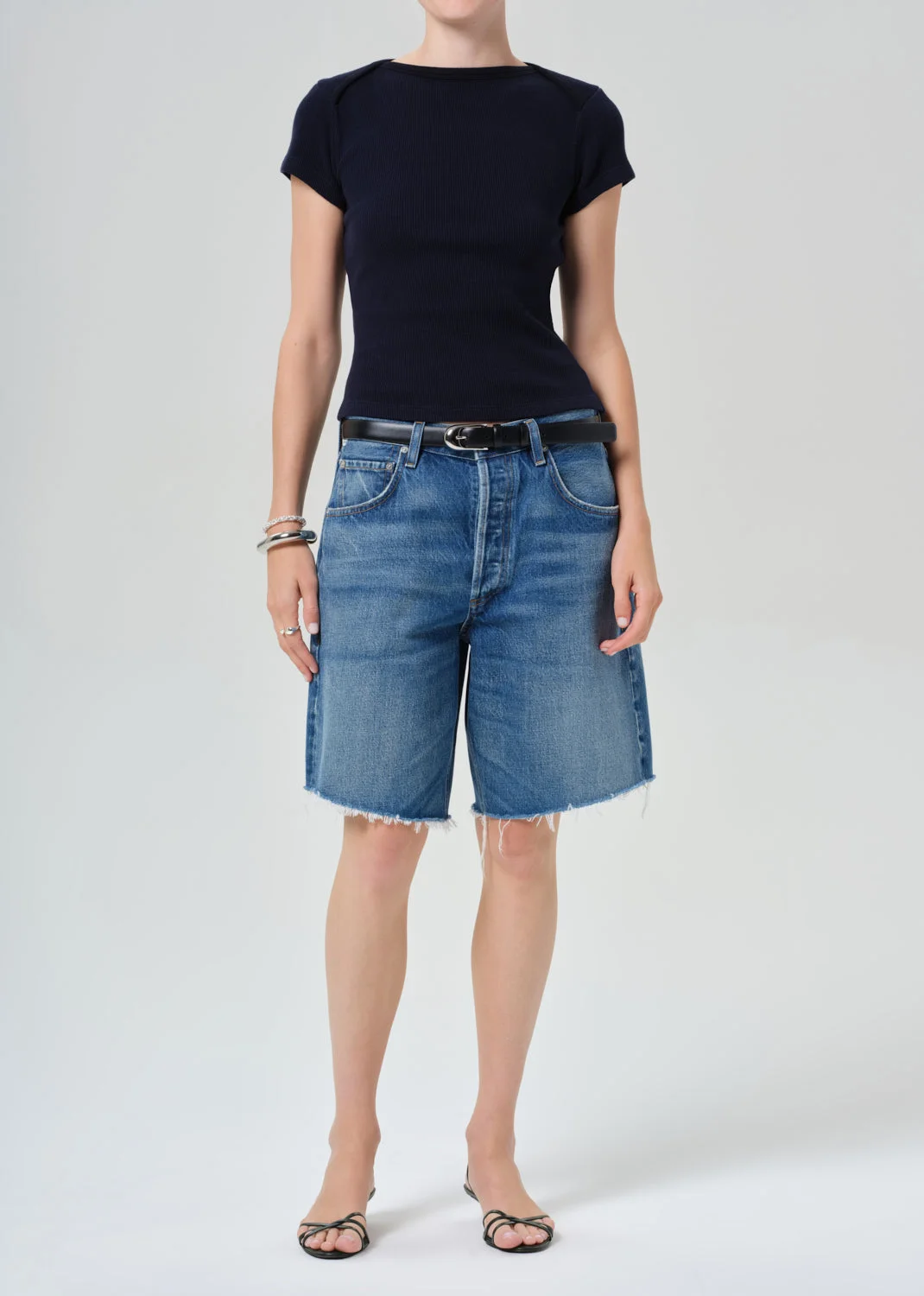 Baby Waffle Tee
In Navy - 1