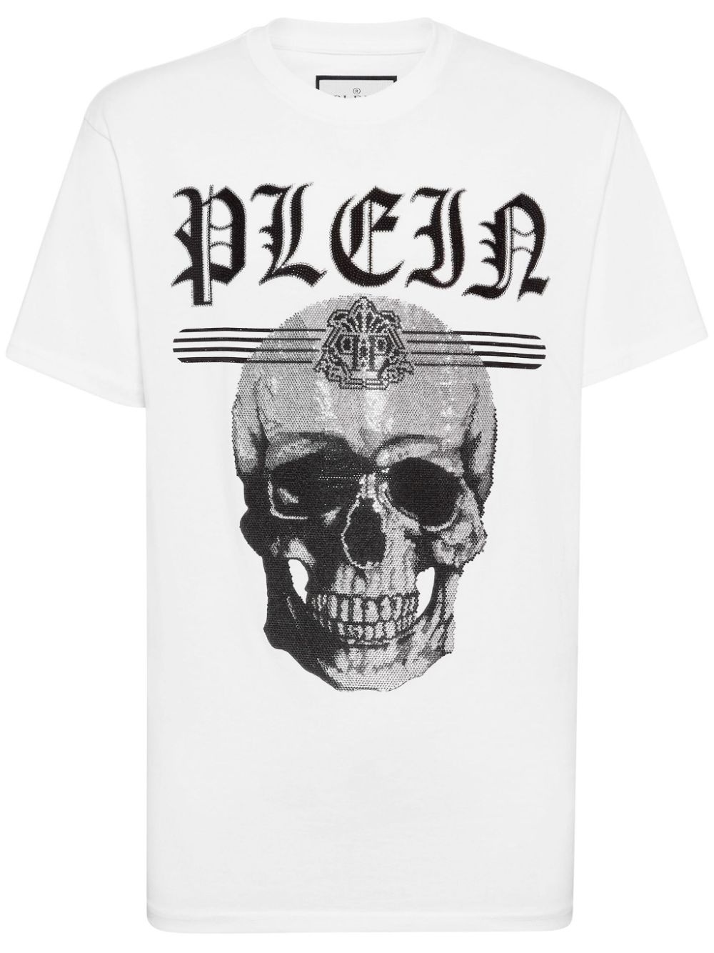 Skull crystal-embellished T-shirt - 1