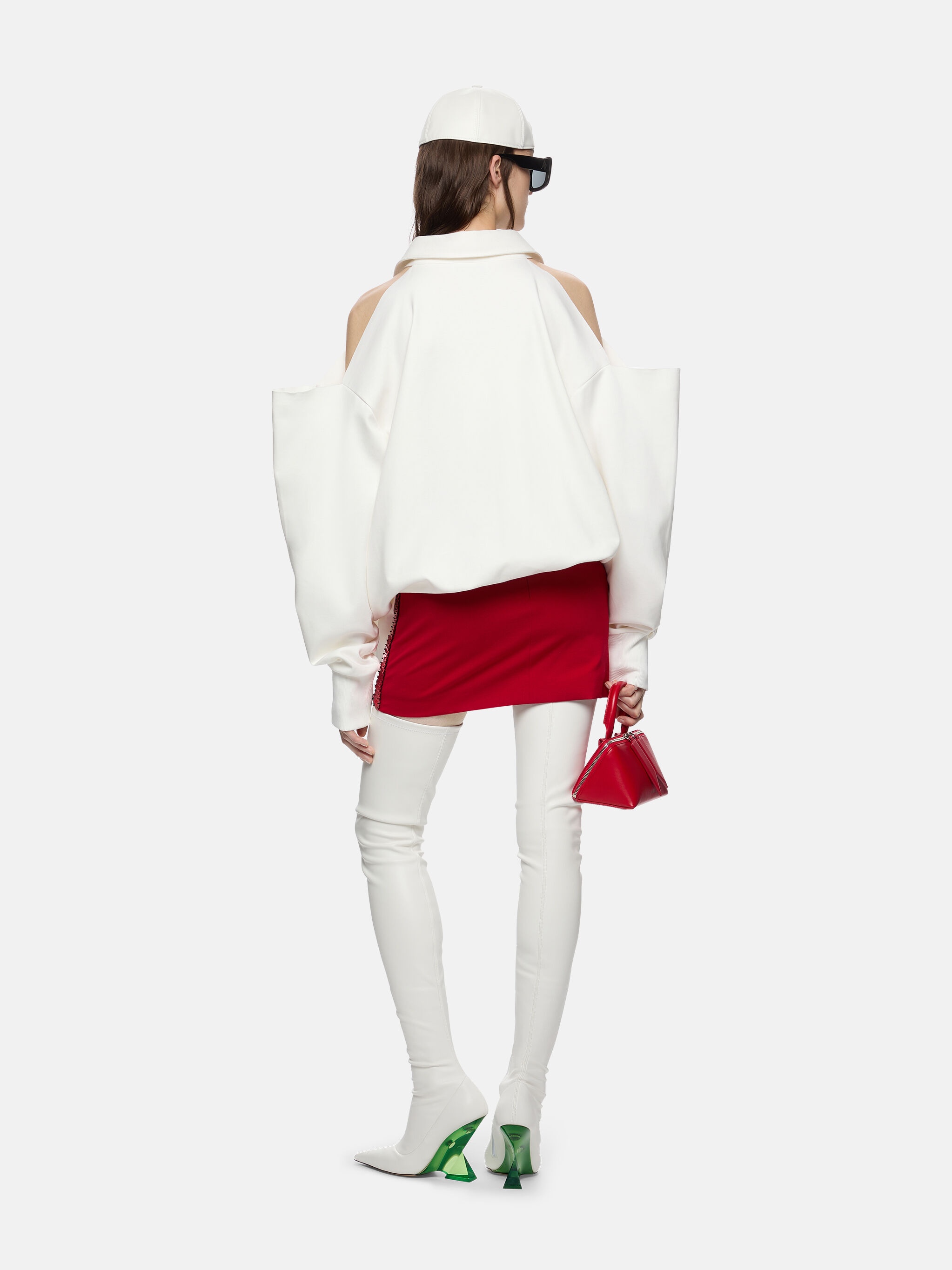 ''RUE'' RED MINI SKIRT - 3