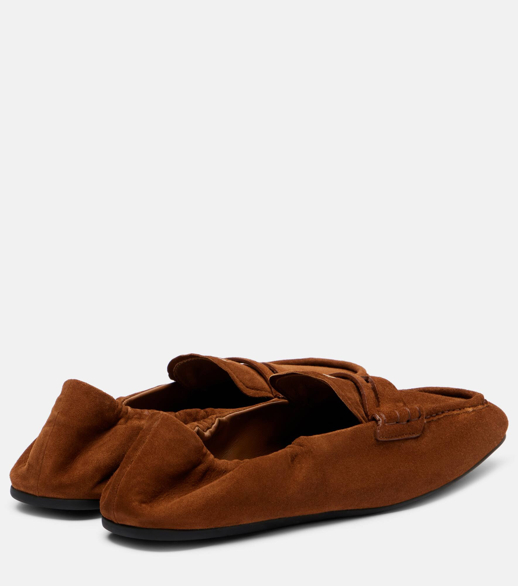 Ruches logo suede loafers - 2