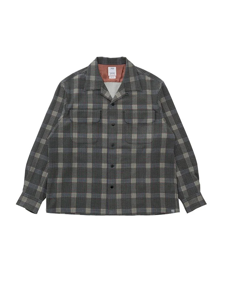CARROW SHIRT CHECK L/S GREY - 1